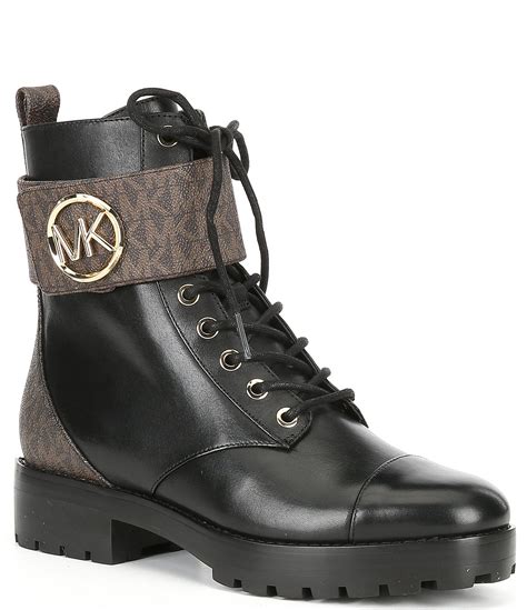 michael kors leather duck boots heel|Michael Kors ankle boots dillard's.